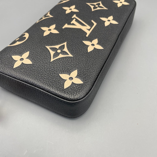 Louis Vuitton Pochette Felicie Chain Wallet Monogram Empreinte Giant Black White