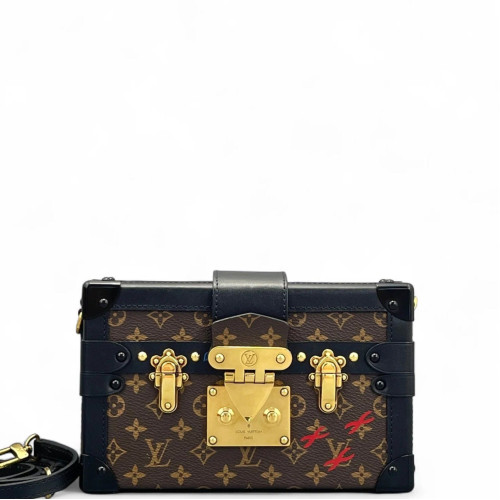 Louis Vuitton Petite Malle Monogram Brown Black