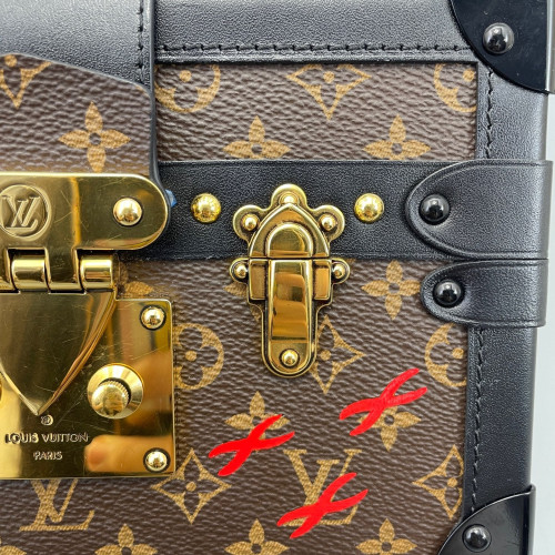 Louis Vuitton Petite Malle Monogram Brown Black
