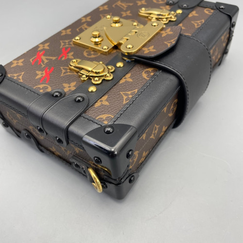 Louis Vuitton Petite Malle Monogram Brown Black