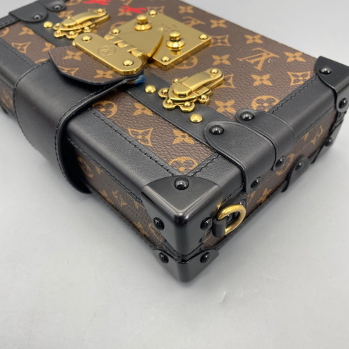 Louis Vuitton Petite Malle Monogram Brown Black