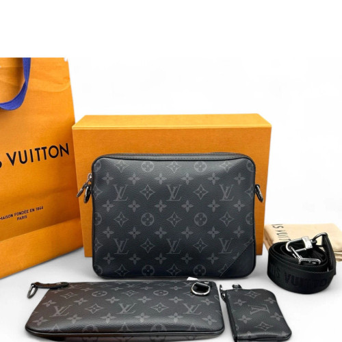 Louis Vuitton Trio Messenger Bag Monogram Black