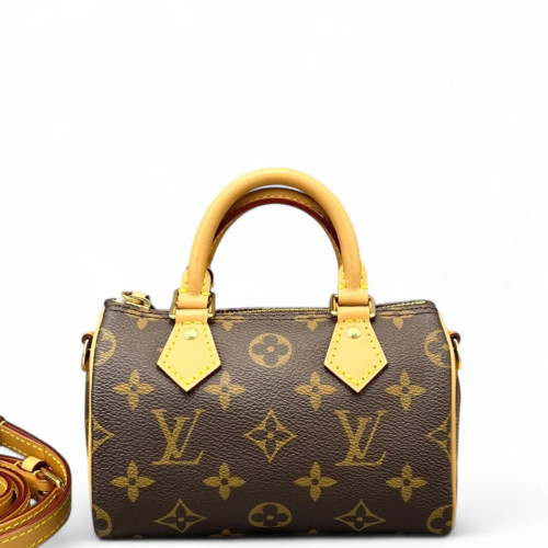 Louis Vuitton Nano Speedy Bandouliere Monogram Brown