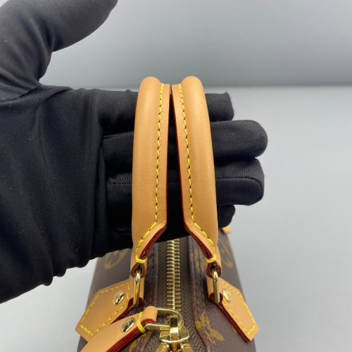 Louis Vuitton Nano Speedy Bandouliere Monogram Brown