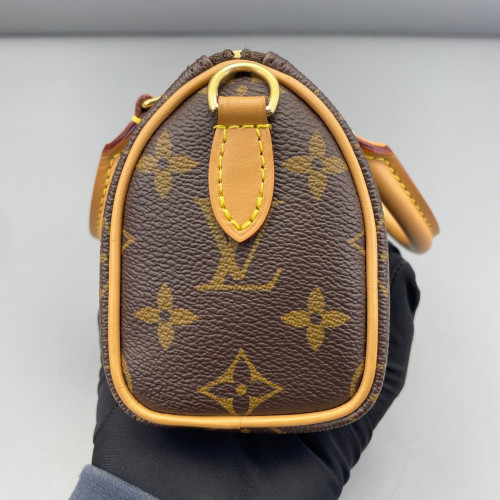 Louis Vuitton Nano Speedy Bandouliere Monogram Brown