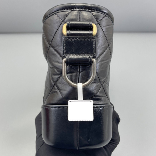 Chanel Quilted Small Gabrielle Hobo Calfskin Black Chanel Quilted Small Gabrielle Hobo Calfskin Black