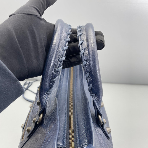 Balenciaga Medium City Arena Lambskin Dark Blue