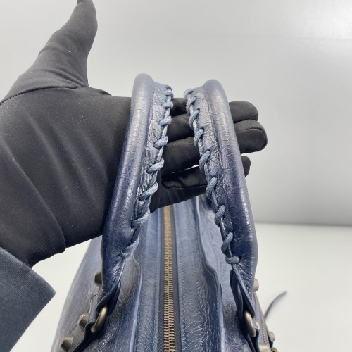 Balenciaga Medium City Arena Lambskin Dark Blue