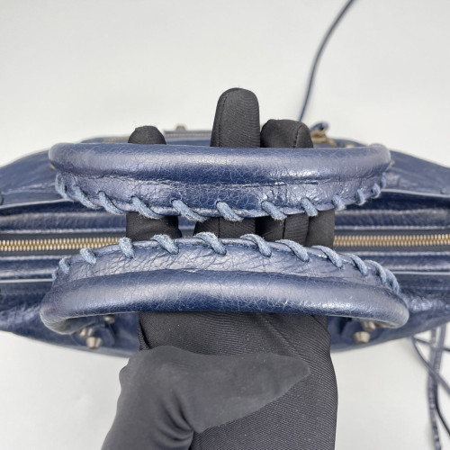Balenciaga Medium City Arena Lambskin Dark Blue
