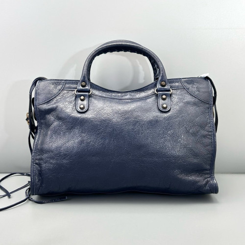 Balenciaga Medium City Arena Lambskin Dark Blue