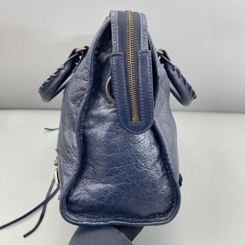 Balenciaga Medium City Arena Lambskin Dark Blue