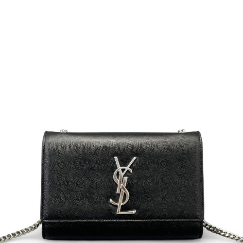 Yves Saint Laurent Small Classic Kate Grained Calfskin Black