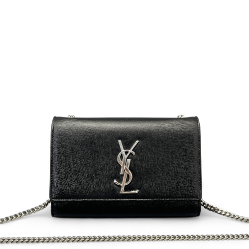 Yves Saint Laurent Small Classic Kate Grained Calfskin Black