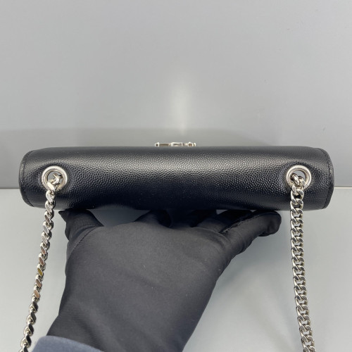 Yves Saint Laurent Small Classic Kate Grained Calfskin Black