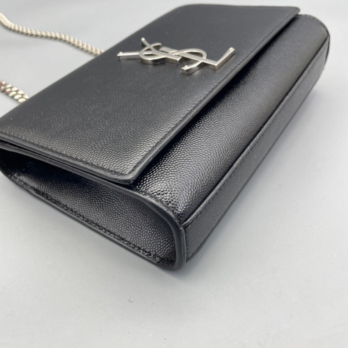 Yves Saint Laurent Small Classic Kate Grained Calfskin Black