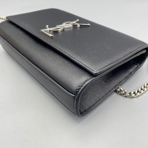 Yves Saint Laurent Small Classic Kate Grained Calfskin Black