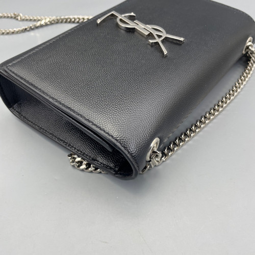 Yves Saint Laurent Small Classic Kate Grained Calfskin Black