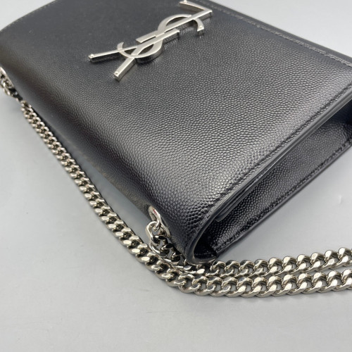 Yves Saint Laurent Small Classic Kate Grained Calfskin Black