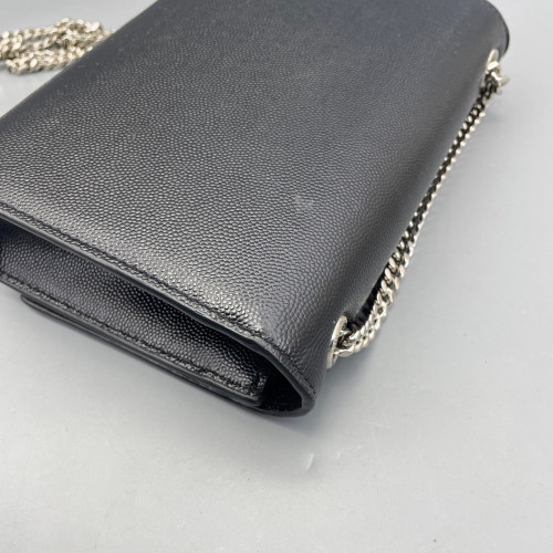 Yves Saint Laurent Small Classic Kate Grained Calfskin Black