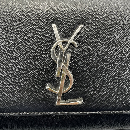Yves Saint Laurent Small Classic Kate Grained Calfskin Black