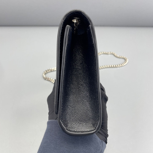 Yves Saint Laurent Small Classic Kate Grained Calfskin Black
