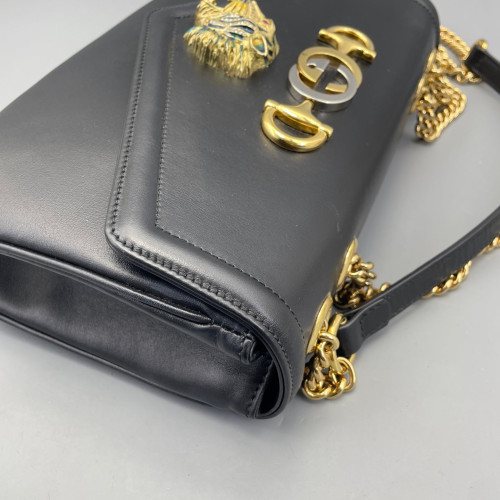 Gucci Shoulder Bag Calfskin Black Gucci Shoulder Bag Calfskin Black