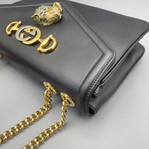 Gucci Shoulder Bag Calfskin Black Gucci Shoulder Bag Calfskin Black