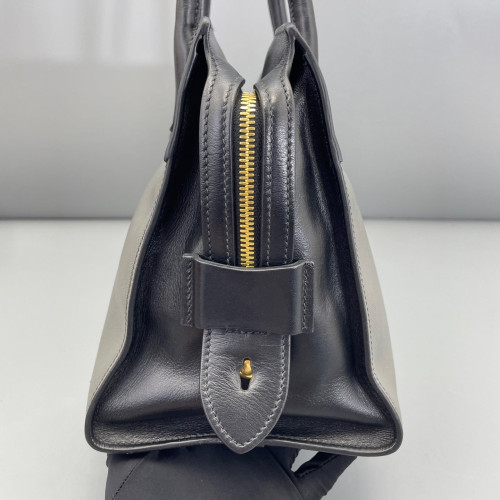 Prada Medium Esplanade Saffiano Calfskin Black Grey