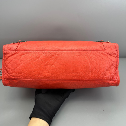 Balenciaga Medium City Arena Lambskin Red Orange Balenciaga Medium City Arena Lambskin Red Orange