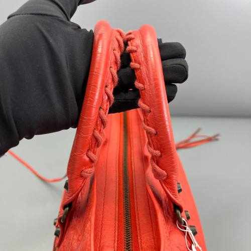 Balenciaga Medium City Arena Lambskin Red Orange Balenciaga Medium City Arena Lambskin Red Orange