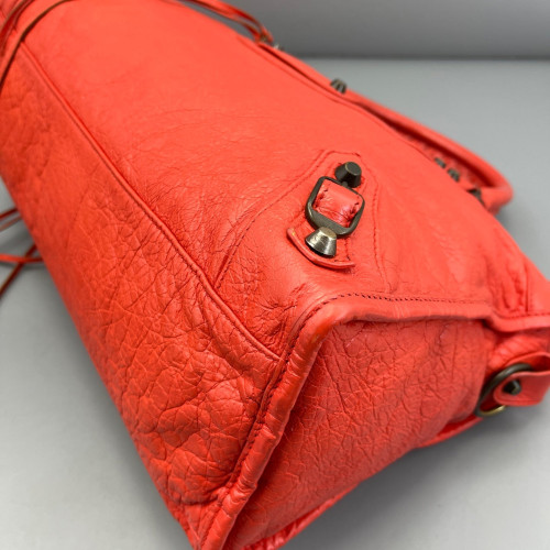 Balenciaga Medium City Arena Lambskin Red Orange Balenciaga Medium City Arena Lambskin Red Orange