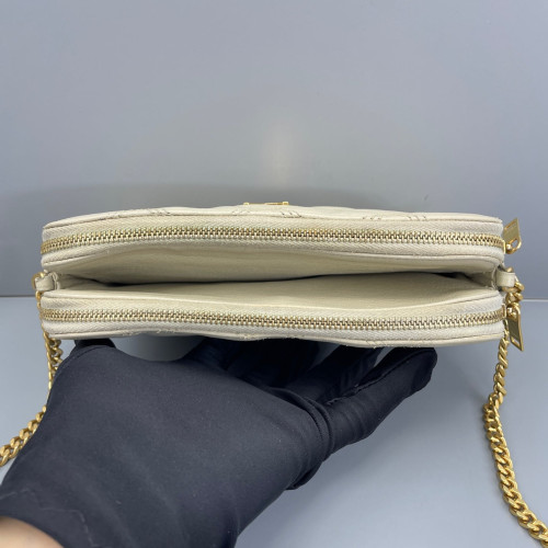 Yves Saint Laurent Camera Case Calfskin White
