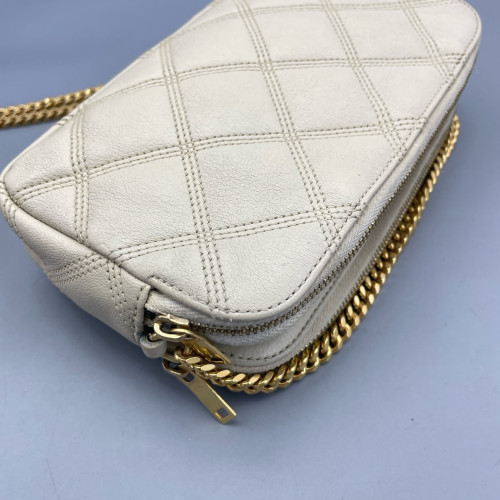 Yves Saint Laurent Camera Case Calfskin White