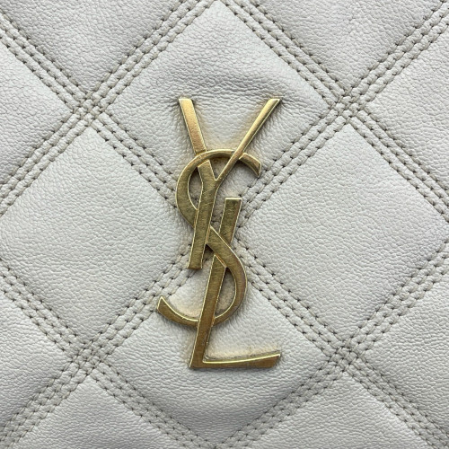 Yves Saint Laurent Camera Case Calfskin White
