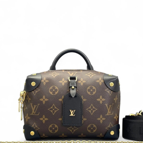 Louis Vuitton Petite Malle Souple Monogram Brown Black