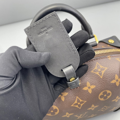 Louis Vuitton Petite Malle Souple Monogram Brown Black
