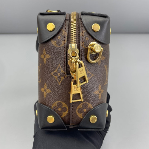 Louis Vuitton Petite Malle Souple Monogram Brown Black