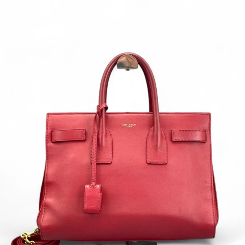 Yves Saint Laurent Medium Sac De Jour Calfskin Red Yves Saint Laurent Medium Sac De Jour Calfskin Red