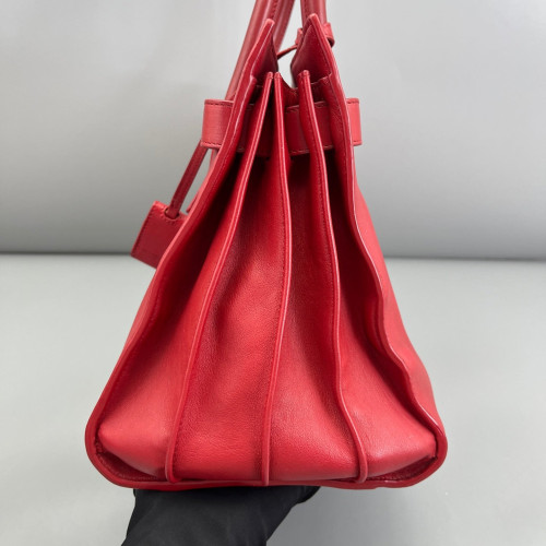 Yves Saint Laurent Medium Sac De Jour Calfskin Red Yves Saint Laurent Medium Sac De Jour Calfskin Red