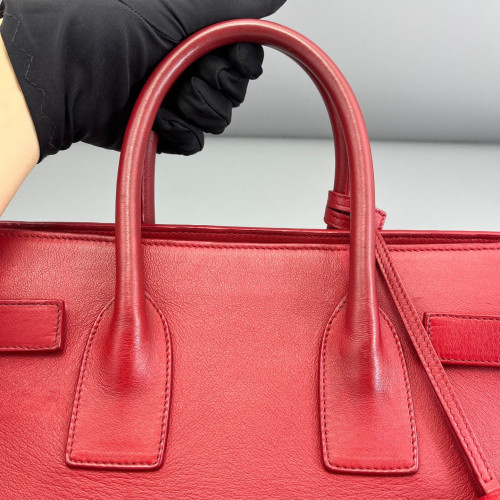 Yves Saint Laurent Medium Sac De Jour Calfskin Red Yves Saint Laurent Medium Sac De Jour Calfskin Red
