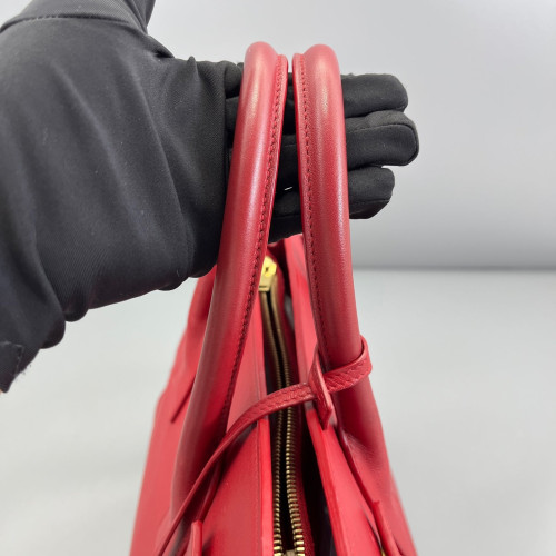 Yves Saint Laurent Medium Sac De Jour Calfskin Red Yves Saint Laurent Medium Sac De Jour Calfskin Red
