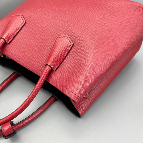 Prada Large Double Bag Saffiano Calfskin Red