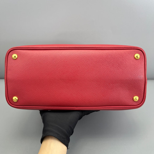 Prada Large Double Bag Saffiano Calfskin Red