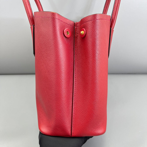 Prada Large Double Bag Saffiano Calfskin Red