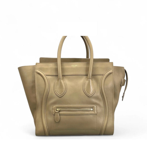 Celine Mini Luggage Calfskin Natural Tan Celine Mini Luggage Calfskin Natural Tan