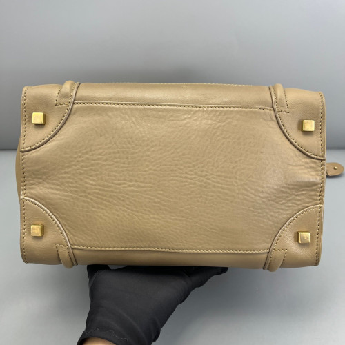 Celine Mini Luggage Calfskin Natural Tan Celine Mini Luggage Calfskin Natural Tan