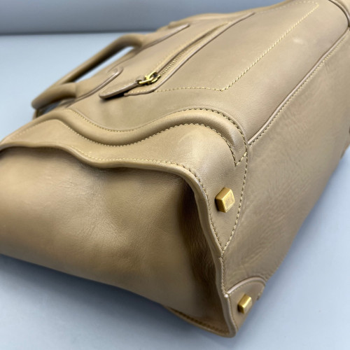 Celine Mini Luggage Calfskin Natural Tan Celine Mini Luggage Calfskin Natural Tan