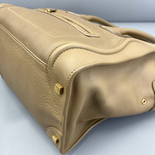 Celine Mini Luggage Calfskin Natural Tan Celine Mini Luggage Calfskin Natural Tan