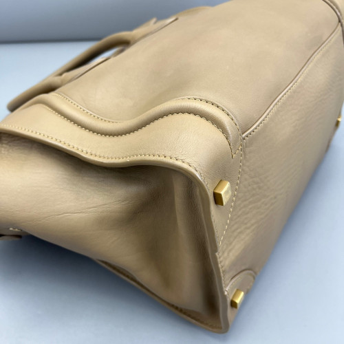 Celine Mini Luggage Calfskin Natural Tan Celine Mini Luggage Calfskin Natural Tan