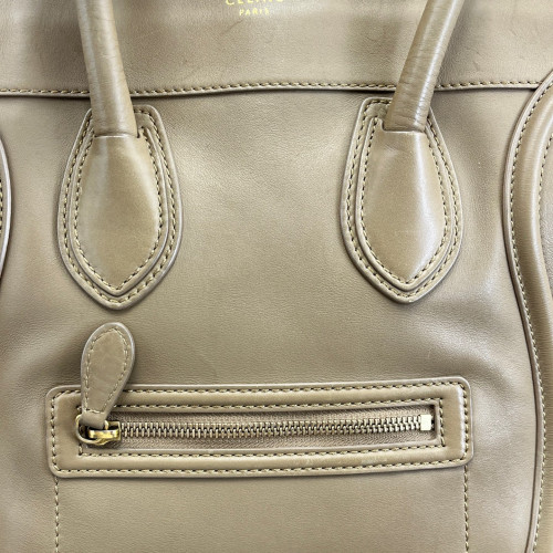 Celine Mini Luggage Calfskin Natural Tan Celine Mini Luggage Calfskin Natural Tan